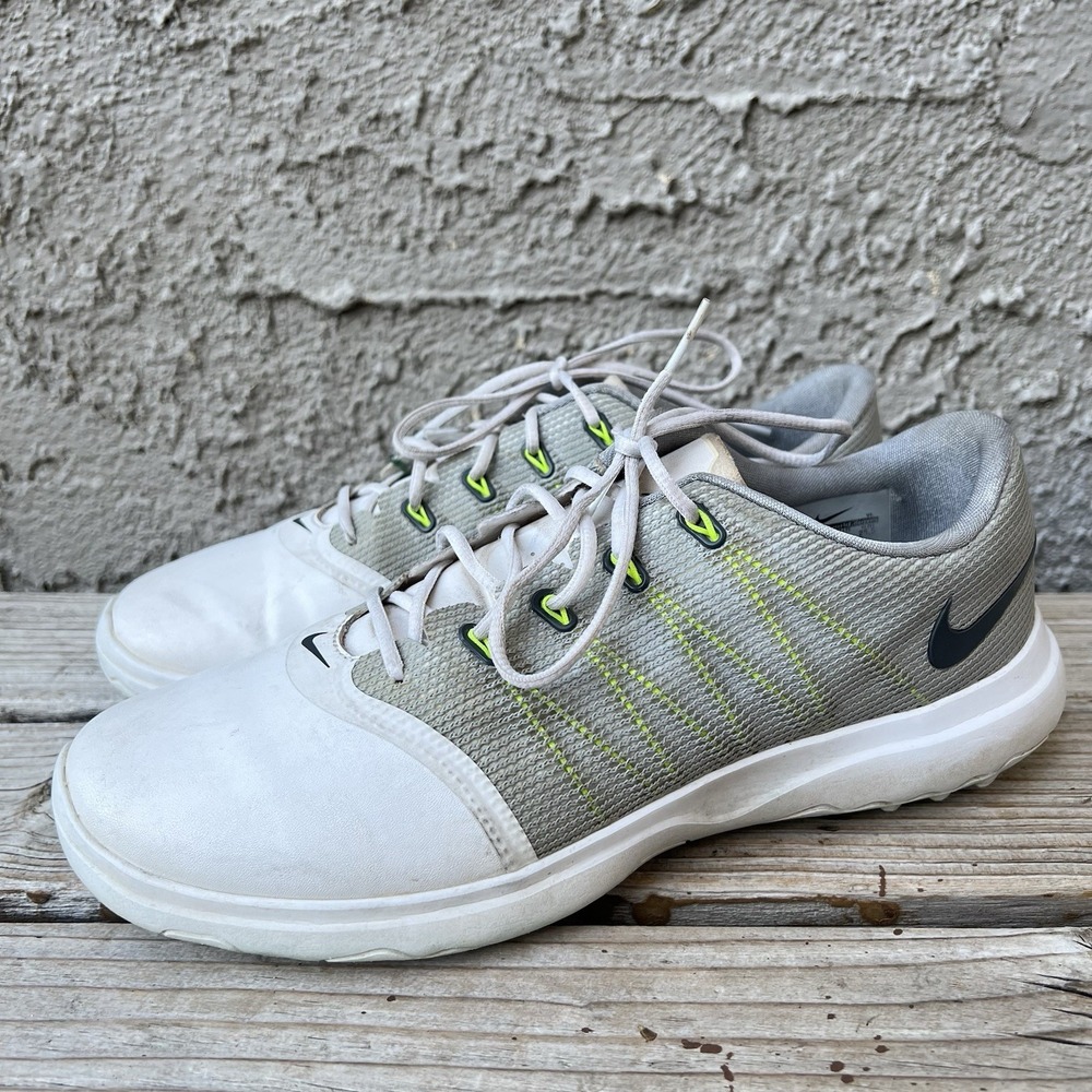 Nike Shoes Women Size 8.5 Golf 819040-100 Lunarlon White Gray